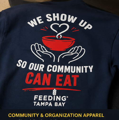 Community organization DTF apparel