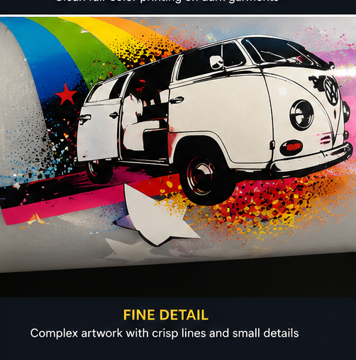 Fine-detail DTF artwork