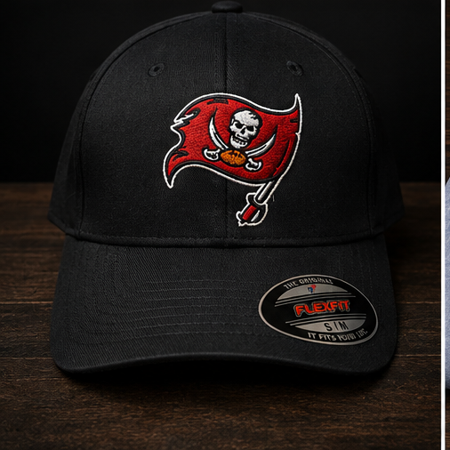 Detailed multicolor embroidered cap