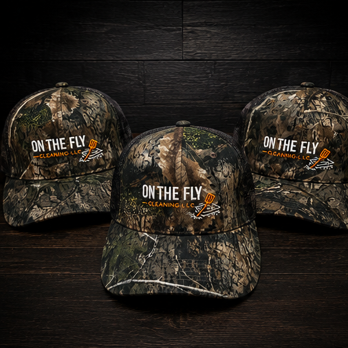 Custom embroidered camouflage hats