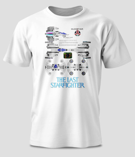Gunstar Starfighter T-Shirt – The Last Starfighter 80s Sci-Fi Tee – Retro Arcade Movie Shirt